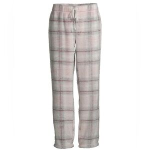 Secret Treasures Plush Fleece Pajama Pants Women’s 2X 18W-20W Pink Gray Plaid